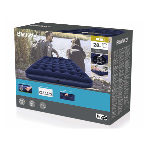 Saltea gonflabilă cu pompă încorporată 203x152 - Bestway 67226 Air Mattress Queen 