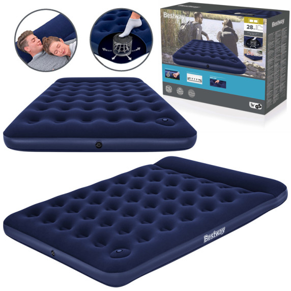 Saltea gonflabilă cu pompă încorporată 203x152 - Bestway 67226 Air Mattress Queen 