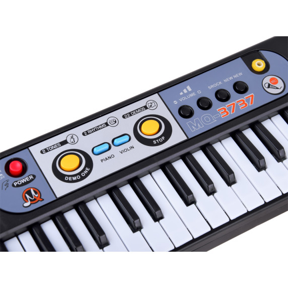 Sintetizator cu microfon pentru copii - Inlea4Fun ELECTRONIC KEYBOARD MQ-3737