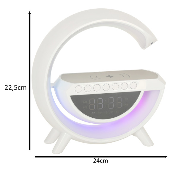 Ceas multifuncţional cu lumină LED RGB -  BT-3401