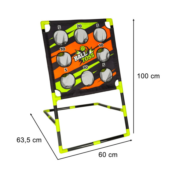 Joc de aruncat la țintă cu 6 mingi -  Inlea4Fun BALL TOSS GAME SET