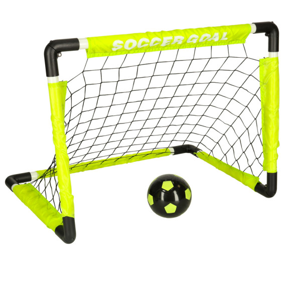 Poartă fotbal cu minge -  Inlea4Fun SOCCER GOAL SET