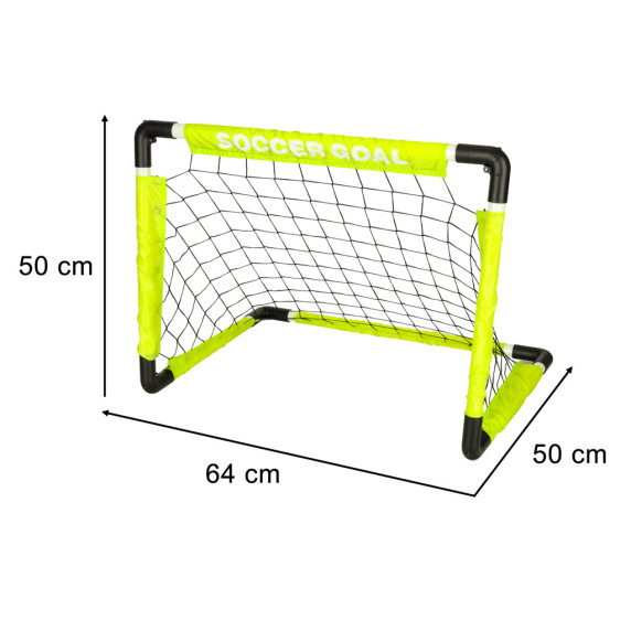 Poartă fotbal cu minge -  Inlea4Fun SOCCER GOAL SET