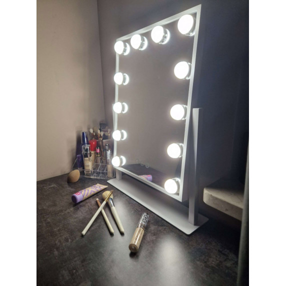 Oglindă cosmetică cu iluminare LED 30x40cm - Inlea4Home