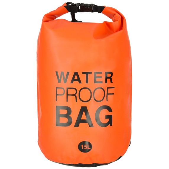 Geantă impermeabilă - 15 litri - Water proof bag - portocaliu