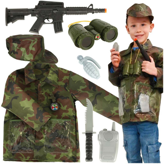 Set de costum militar cu acesori -  Inlea4Fun