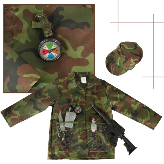 Set de costum militar cu acesori -  Inlea4Fun