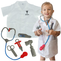Costum medic pentru copii cu accesorii  pentru vârstele 3-8 ani - Inlea4Fun DOCTOR 