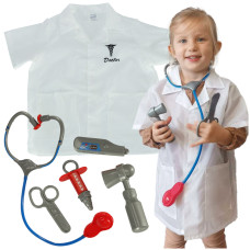 Costum medic pentru copii cu accesorii  pentru vârstele 3-8 ani - Inlea4Fun DOCTOR Preview