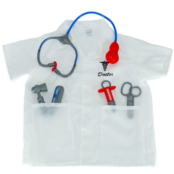 Costum medic pentru copii cu accesorii  pentru vârstele 3-8 ani - Inlea4Fun DOCTOR