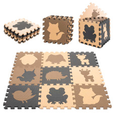 Covoraș puzzle din spumă pentru copii -  9elemente - Inlea4Fun - animale de pădure Preview