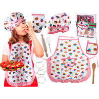 Sort bucătărie copii cu accesorii 11 piese -  Inlea4Fun SET COPII CHEF 