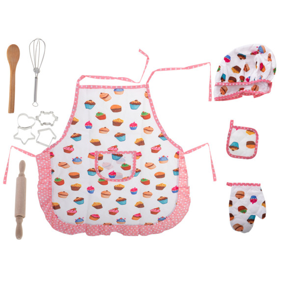 Sort bucătărie copii cu accesorii 11 piese -  Inlea4Fun SET COPII CHEF