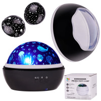 Lampa de noapte cu proiector - Inlea4Fun DREAM ROTATING PROJECTION LAMP 