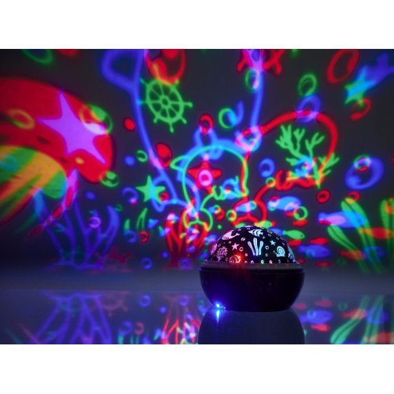 Lampa de noapte cu proiector - Inlea4Fun DREAM ROTATING PROJECTION LAMP