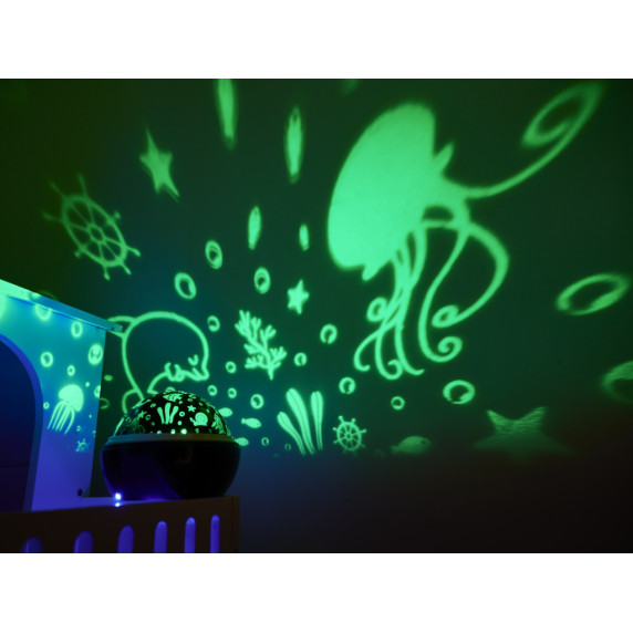 Lampa de noapte cu proiector - Inlea4Fun DREAM ROTATING PROJECTION LAMP