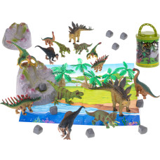 Set figurine  7 buc cu accesorii  - dinozauri - Inlea4Fun DINOSAUR WORLD Preview
