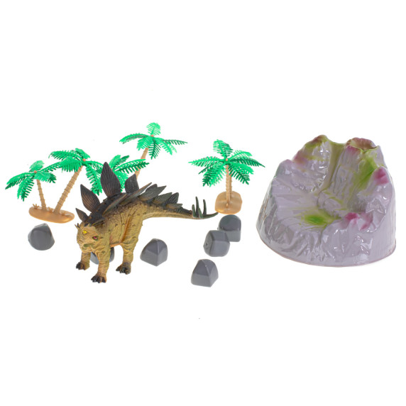 Set figurine  7 buc cu accesorii  - dinozauri - Inlea4Fun DINOSAUR WORLD