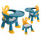 Scaun de masă bebe 2 în1 - albastru/galben
