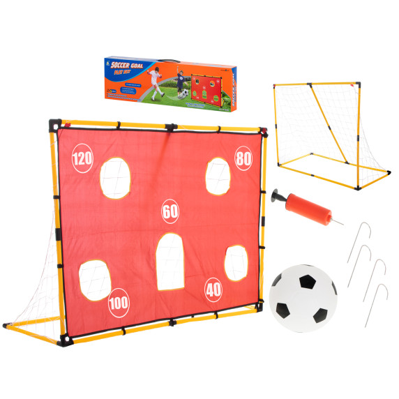 Poartă de fotbal cu găuri de antrenament - Inlea4Fun SOCCER GOAL PLAY SET