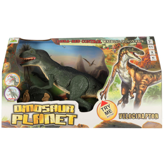 Dinozaur cu telecomanda RC Velociraptor - DINOSAUR PLANET