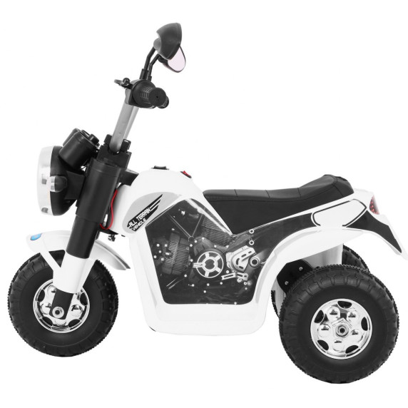 Motocicletă electrică pentru copii - Inlea4Fun MINI BIKE - alb