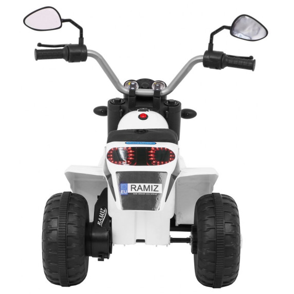 Motocicletă electrică pentru copii - Inlea4Fun MINI BIKE - alb