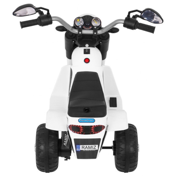 Motocicletă electrică pentru copii - Inlea4Fun MINI BIKE - alb