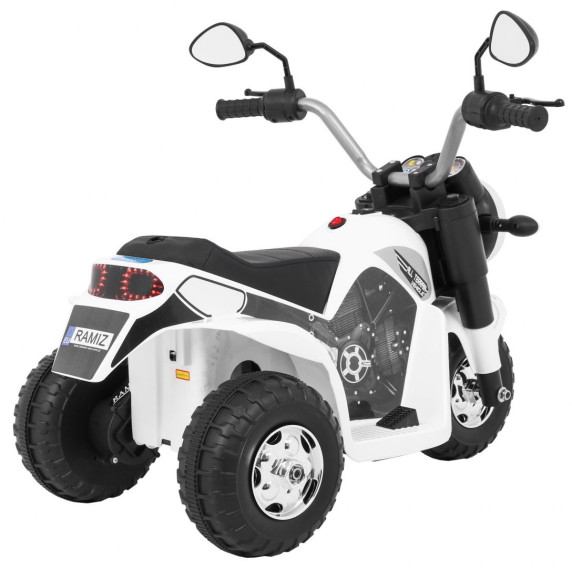 Motocicletă electrică pentru copii - Inlea4Fun MINI BIKE - alb