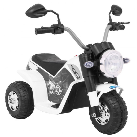 Motocicletă electrică pentru copii - Inlea4Fun MINI BIKE - alb