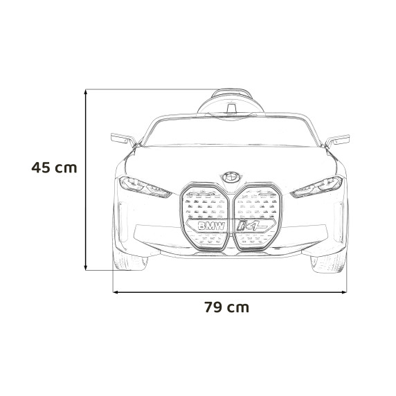 Mașină electrică BMW i4 - alb