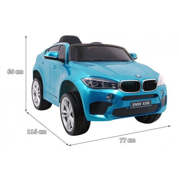 Mașină electrică BMW X6M - albastru lăcuit