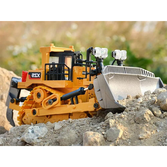 Buldozer cu telecomandă pentru copii -  Inlea4Fun TRACK-TYPE TRACTOR