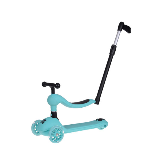 Trotineta  2 în 1 cu 3 roți - Inlea4Fun Tiny Bike - albastru deschis