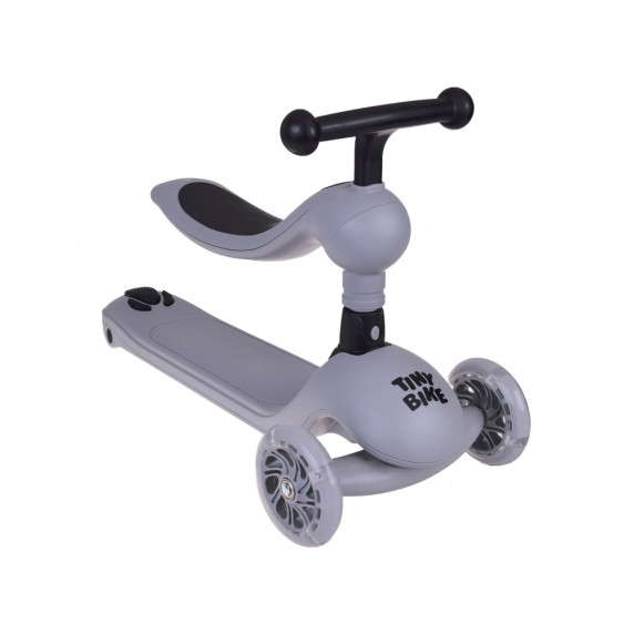 Trotineta  2 în 1 cu 3 roți - Inlea4Fun Tiny Bike - gri