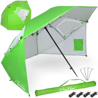 Umbrela tip cort de plaja 240 cm UPF 50+ Chalkidiki Para Sole - verde deschis 