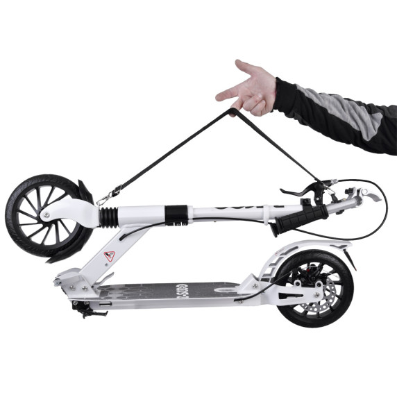 Trotinetă  pliabilă - Inlea4Fun URBAN SCOOTER - alb