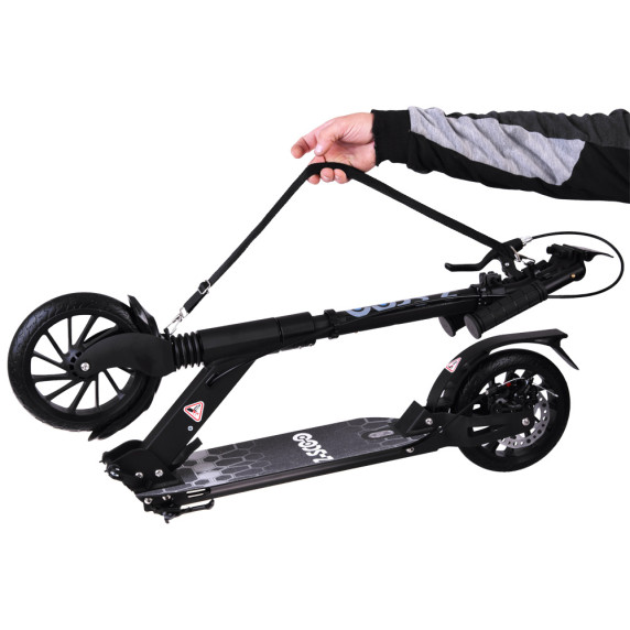 Trotineta  pliabilă - Inlea4Fun URBAN SCOOTER - negru