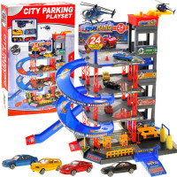 Garaj de parcare cu mai multe niveluri -  Inlea4Fun CITY PARKING PLAYSET ZA1859 