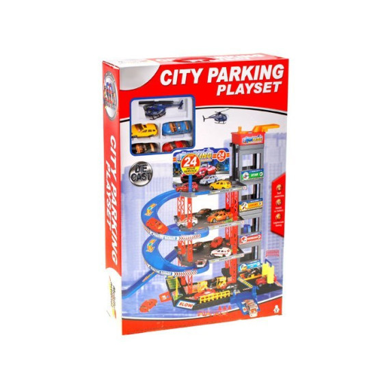 Garaj de parcare cu mai multe niveluri -  Inlea4Fun CITY PARKING PLAYSET ZA1859