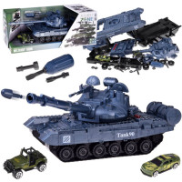 Set tanc cu două mașini -  Inlea4Fun ASSEMBLY ZONE Military Tank 
