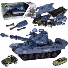 Set tanc cu două mașini -  Inlea4Fun ASSEMBLY ZONE Military Tank Preview