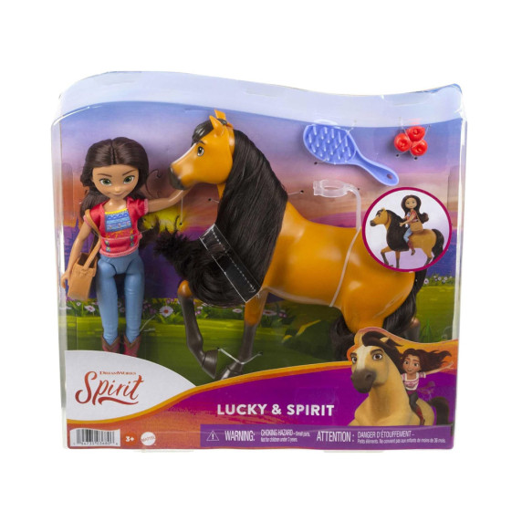 Păpușa Lucky și calul  Spirit - MATTEL