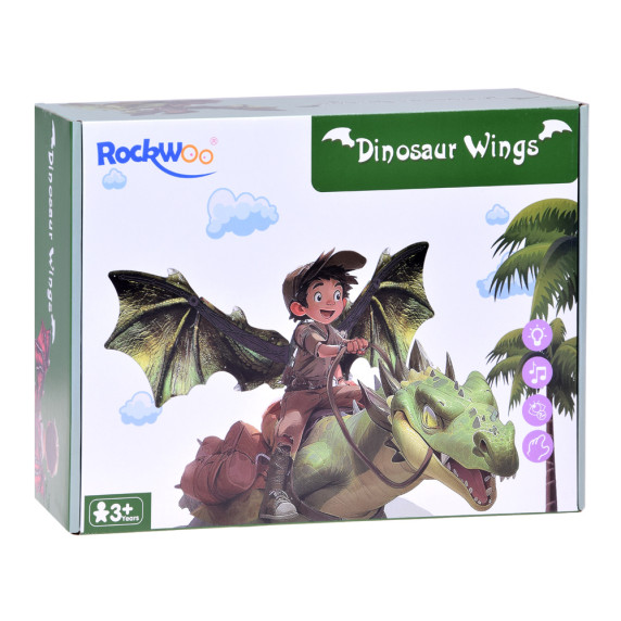 Aripi de dragon cu sunet și iluminare LED - Inlea4Fun DINOSAUR WINGS