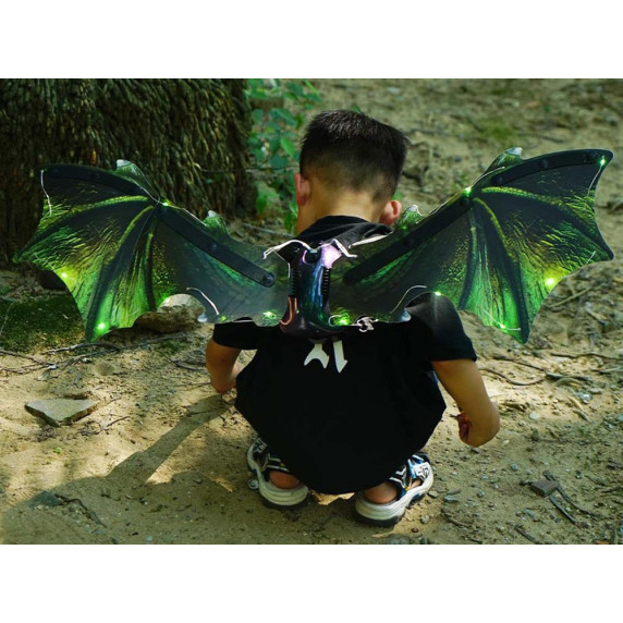 Aripi de dragon cu sunet și iluminare LED - Inlea4Fun DINOSAUR WINGS