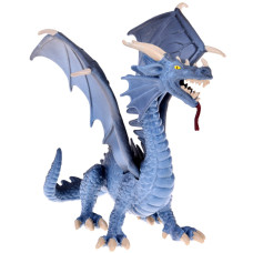 Figurină Dragon Gri Majestic cu aripi flexibile - Inlea4Fun Preview