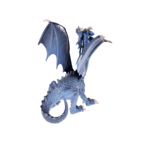 Figurină Dragon Gri Majestic cu aripi flexibile - Inlea4Fun