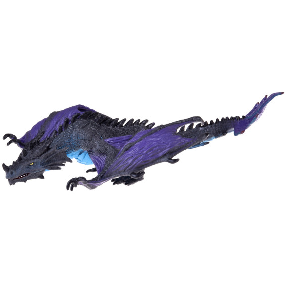 Figurină Dragon 20 cm Inlea4Fun - negru/mov