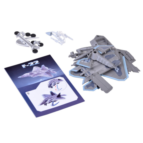 Set avion cu reacție model F-22 1:100  - Inlea4Fun STEALTH FIGHTER