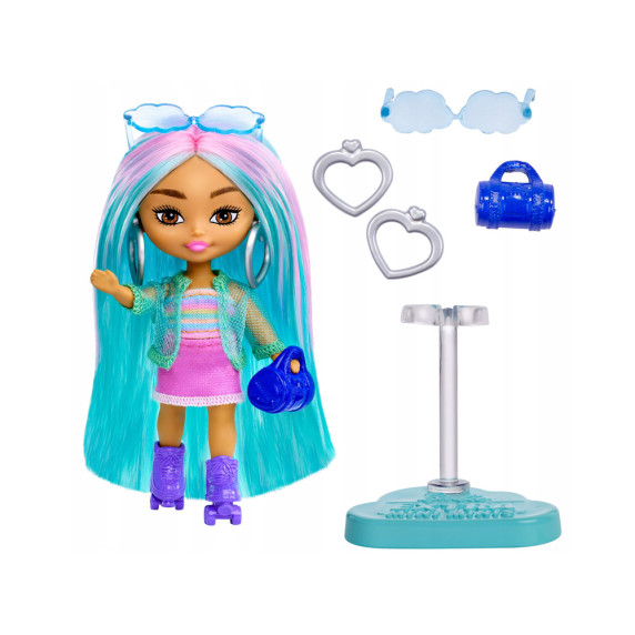 Păpușă elegantă Barbie Extra Mini Minis cu accesorii - HLN45 ZA5105 A